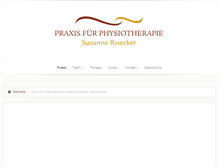 Tablet Screenshot of physiotherapie-rixecker.de